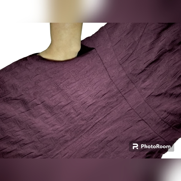 New Anthropologie Jumpsuit Eva Franco textured mock neck plum color size XS - Picture 6 of 17